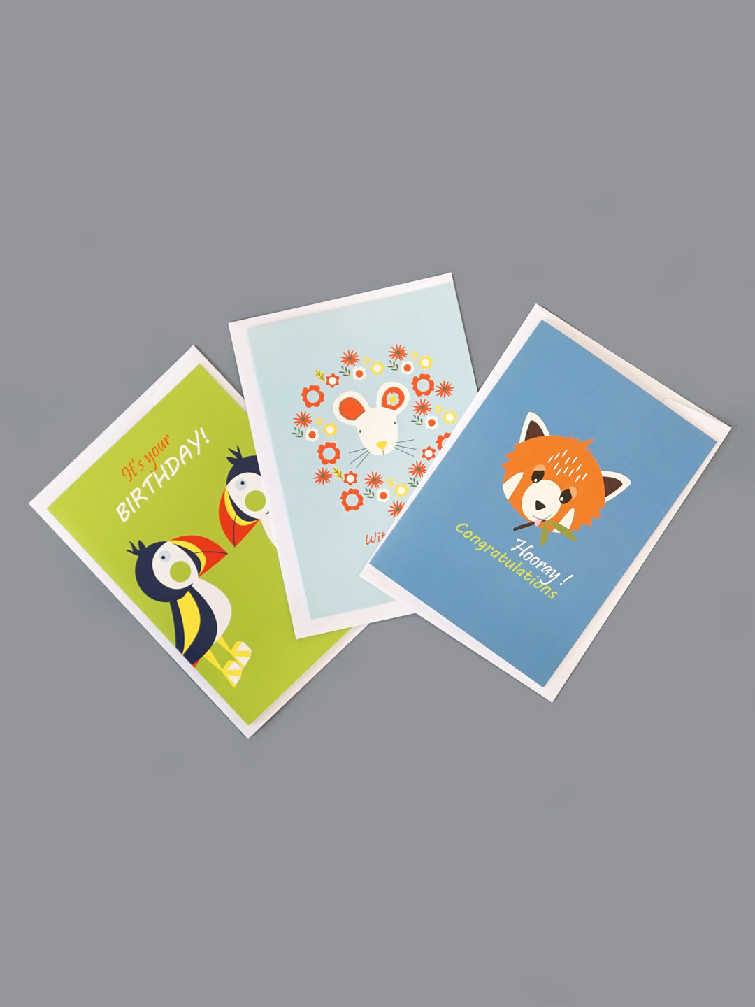 Chip the Red Panda Congratulations Card Blade & Rose UK