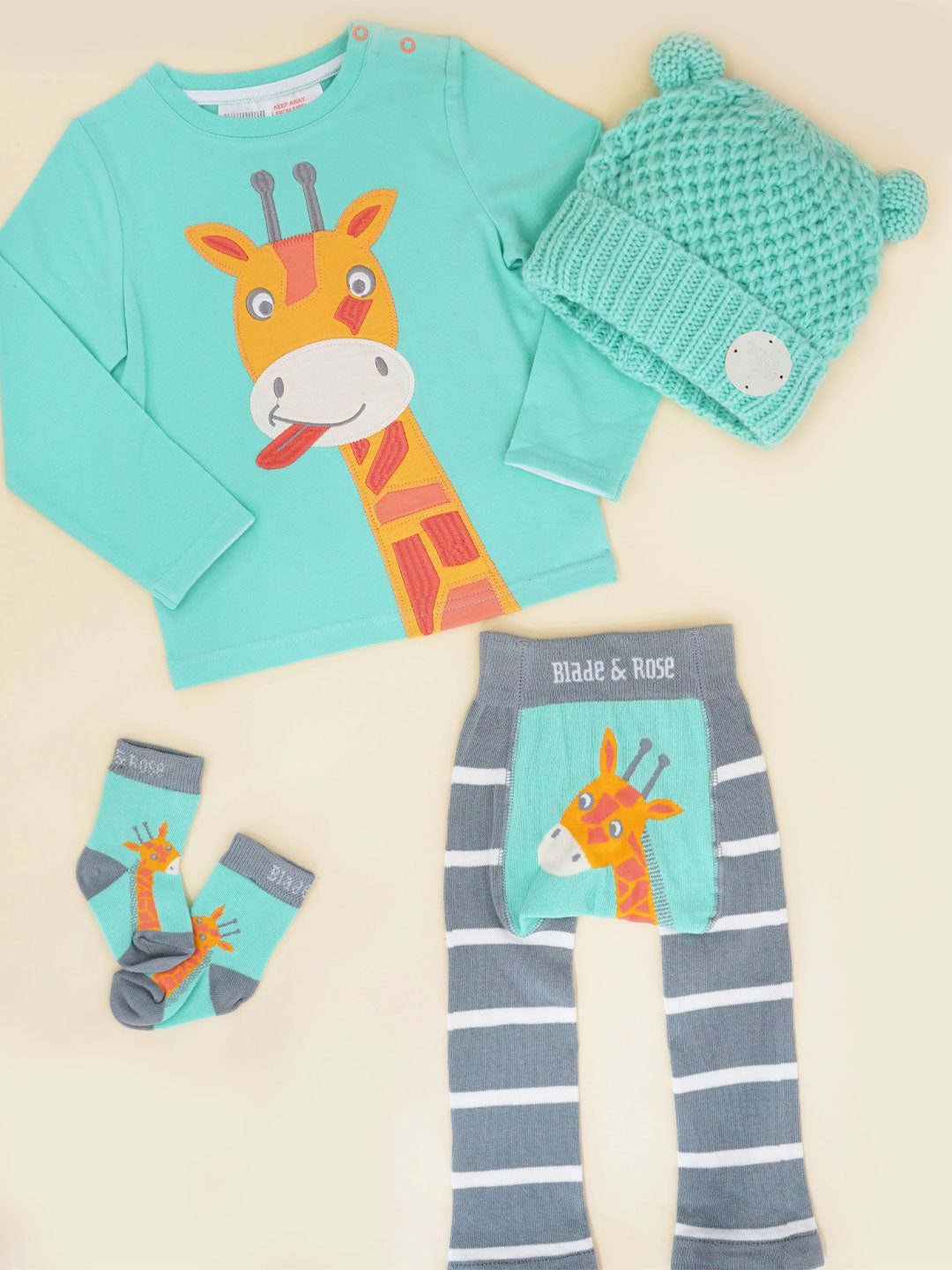 Allie the Giraffe Socks - Blade & Rose UK