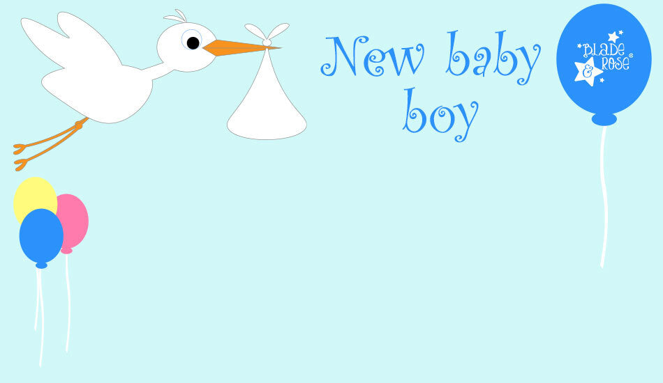 New Baby Boy Gift Card E Voucher Blade & Rose UK