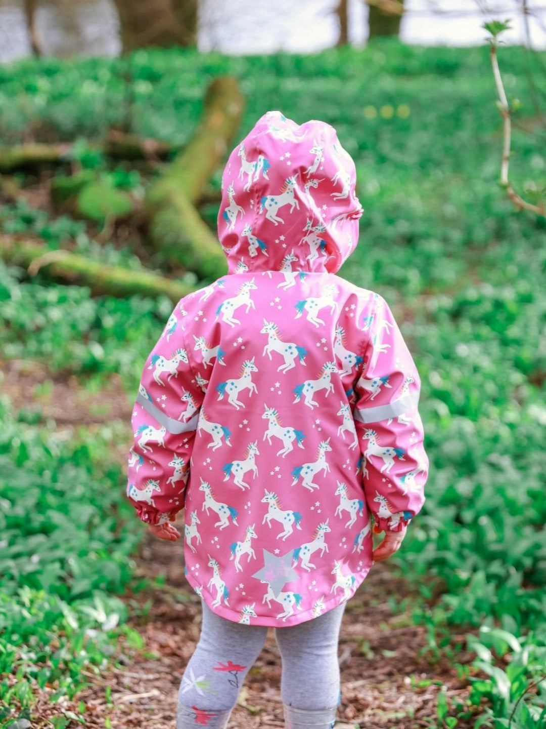 Flying Unicorn Colour Changing Raincoat Blade & Rose